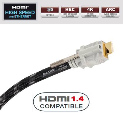  HDMI:REAL CABLE -  INFINITE (HDMI-HDMI) HDMI 1.4 3D High Speed with Ethernet  10M00