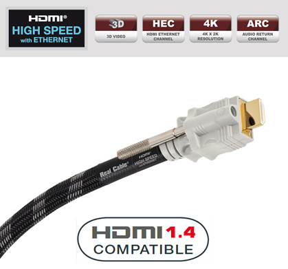  HDMI:REAL CABLE -  INFINITE (HDMI-HDMI) HDMI 1.4 3D High Speed with Ethernet  15M00