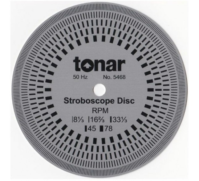  : Tonar 10cm Aluminium Stroboscopic Disc, art.5468