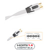 Кабель HDMI: REAL CABLE HD-E-SNOW (HDMI-HDMI)  HDMI 1.4 3D High Speed with Ethernet  1M50